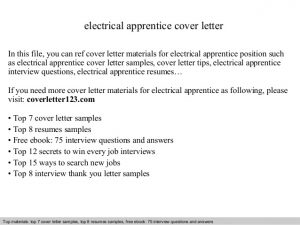 example of application letter electrical apprentice cover letter