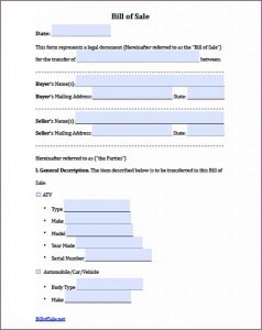 example of bill of sale for car bill of sale pdf sample bill of sale x