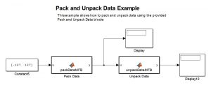 example of documentation packunpackdatasimulinkexample