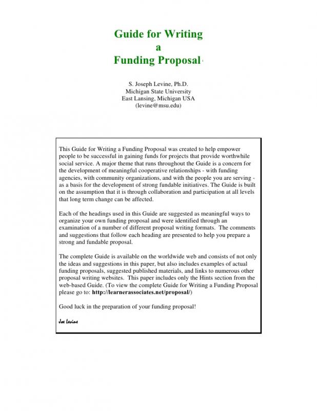 example of grant proposal