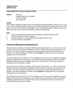 example of literature review dissertation literature review example