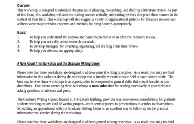example of literature review dissertation literature review example