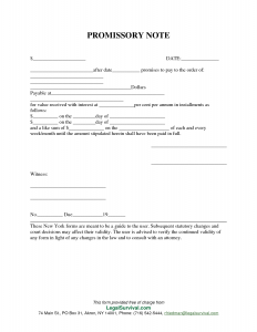 example of promissory note example promissory note form template