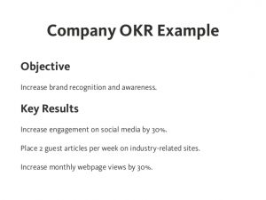 example of simple resume okr objectives and key results effective goal setting on company team and personal level