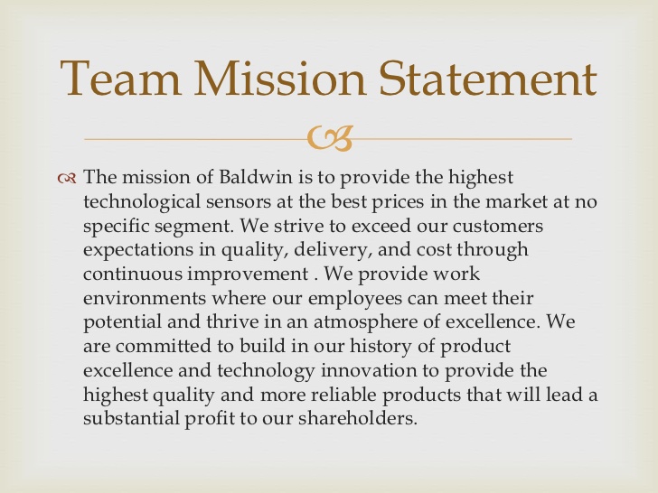 examples of a mission statement