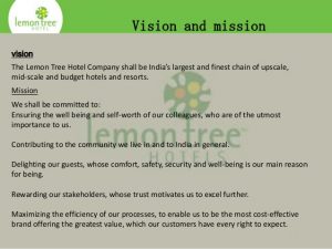 examples of a mission statement new microsoft power point presentation on lemon tree hotels