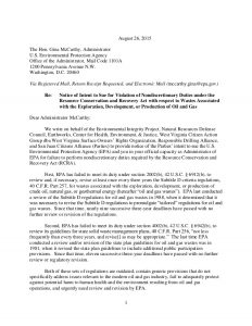 examples of letter of intent radical enviro groups notice of intent to sue the epa to force regulation of oil gas drilling wastes