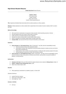 examples of resumes for high school students resume academic qualifications top resume example for high school with job resume examples for high school students
