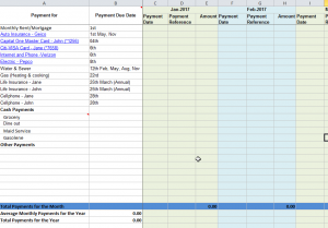 excel bill tracker monthly bill payment tracker