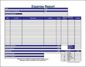 excel expense report template expensereport