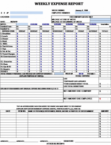 excel expense report tr