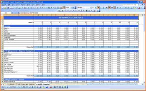 excel expenses report monthly spending spreadsheet household expenses