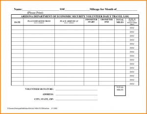 excel mileage log free mileage reimbursement form template ledger paper