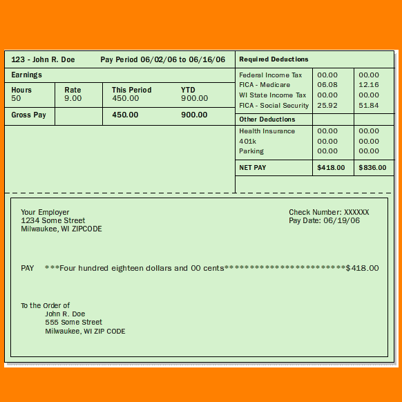 excel pay stub template