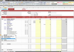 excel report template construction job costing spreadsheet template