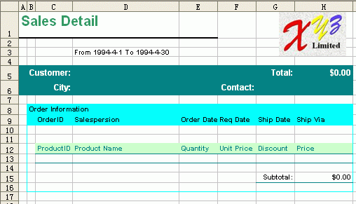 excel reporting template