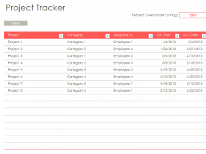 excel task tracker template excel project tracking template