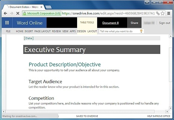 executive summary format example