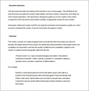 executive summary template executive summary template word doc download
