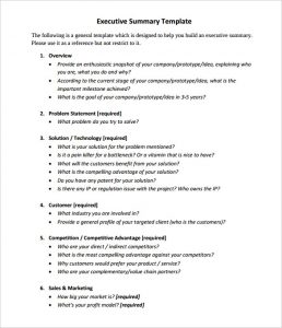 executive summary template mit chief executive summary template sample pdf format
