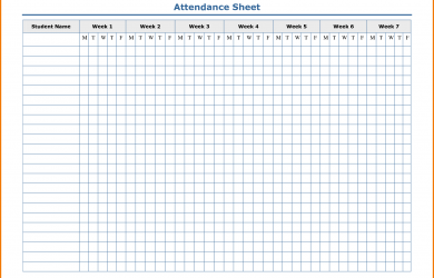 expense report template excel attendance sheet template