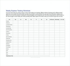 expense tracker template weekly budget tracker template
