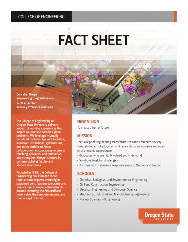 fact sheet design