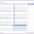 family budget spreadsheet meal plan spreadsheet weekly meal planning template