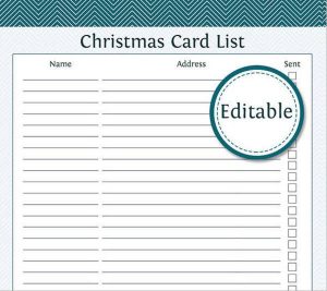 family tree template excel christmas card list fillable printable pdf download
