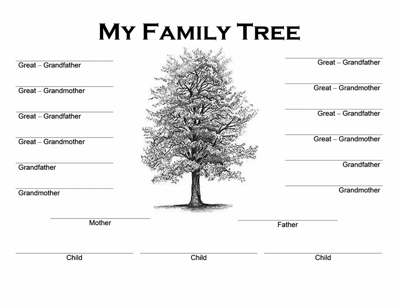 Family Tree Template Google Docs Template Business