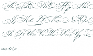 fancy cursive letters bickhamscriptfancy font preview