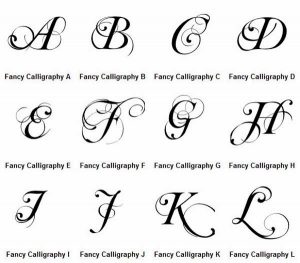fancy cursive letters fancy handwriting letters