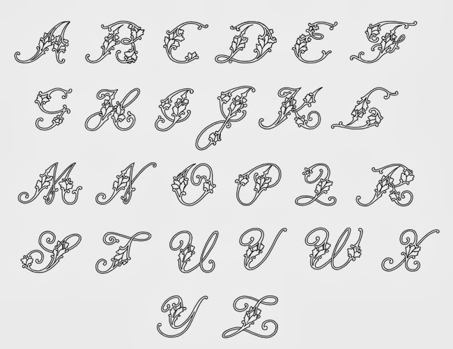 fancy cursive letters