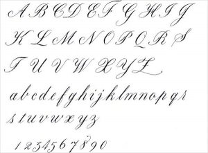 fancy cursive letters handwriting fancy cursive letters