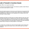 farewell email to coworkers farewell letter to colleagues letter of farewell to coworkers sample