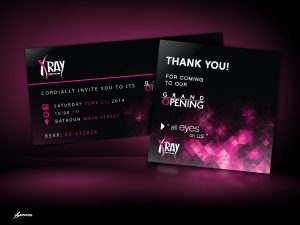 fashion business cards mockup thankyoucard