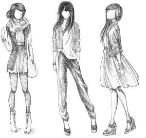 fashion design sketches w