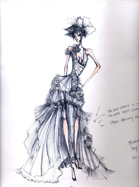 fashion designer sketches
