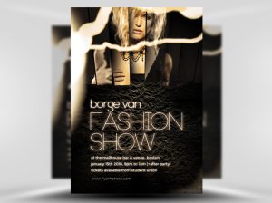 fashion show flyer fashio show flyer template