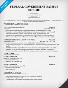 federal resume template federal resume format online
