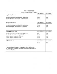 fee schedule template fees