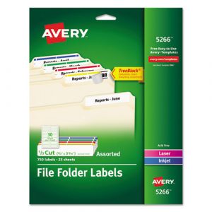 file folder labels template