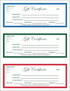 fill in the blank promissory note printable gift certificate