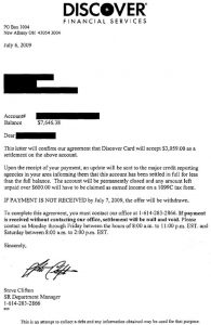 financial hardship letter credit card debt settlement letter samples