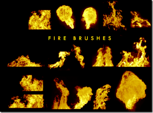 fire brush photoshop image