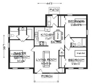 fire escape plan template floor plan with furniture