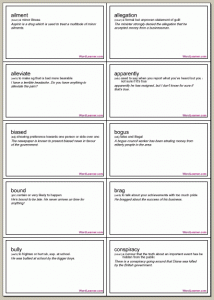 flash card template word sample flashcards