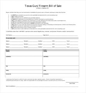 florida gun bill of sale gun bill of sale