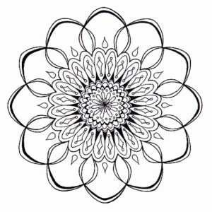 flower coloring pages pdf flower mandala coloring sheets photo