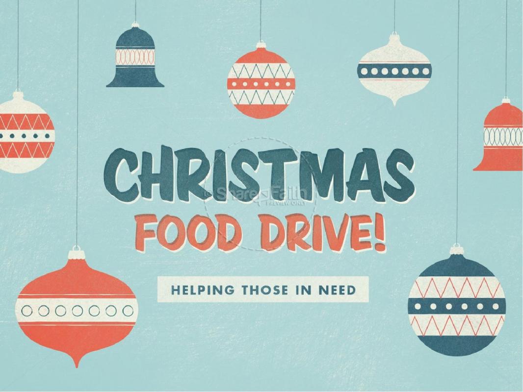 food drive poster